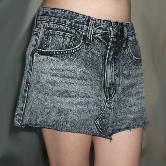 #2กระโปรงยีนส์ห้าง Made in Korea 31-36-11