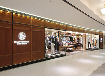 เข็มขัดผ้าแคนวาสสีนิออน BEAUTY&YOUTH UNITED ARROWS (ของใหม่)