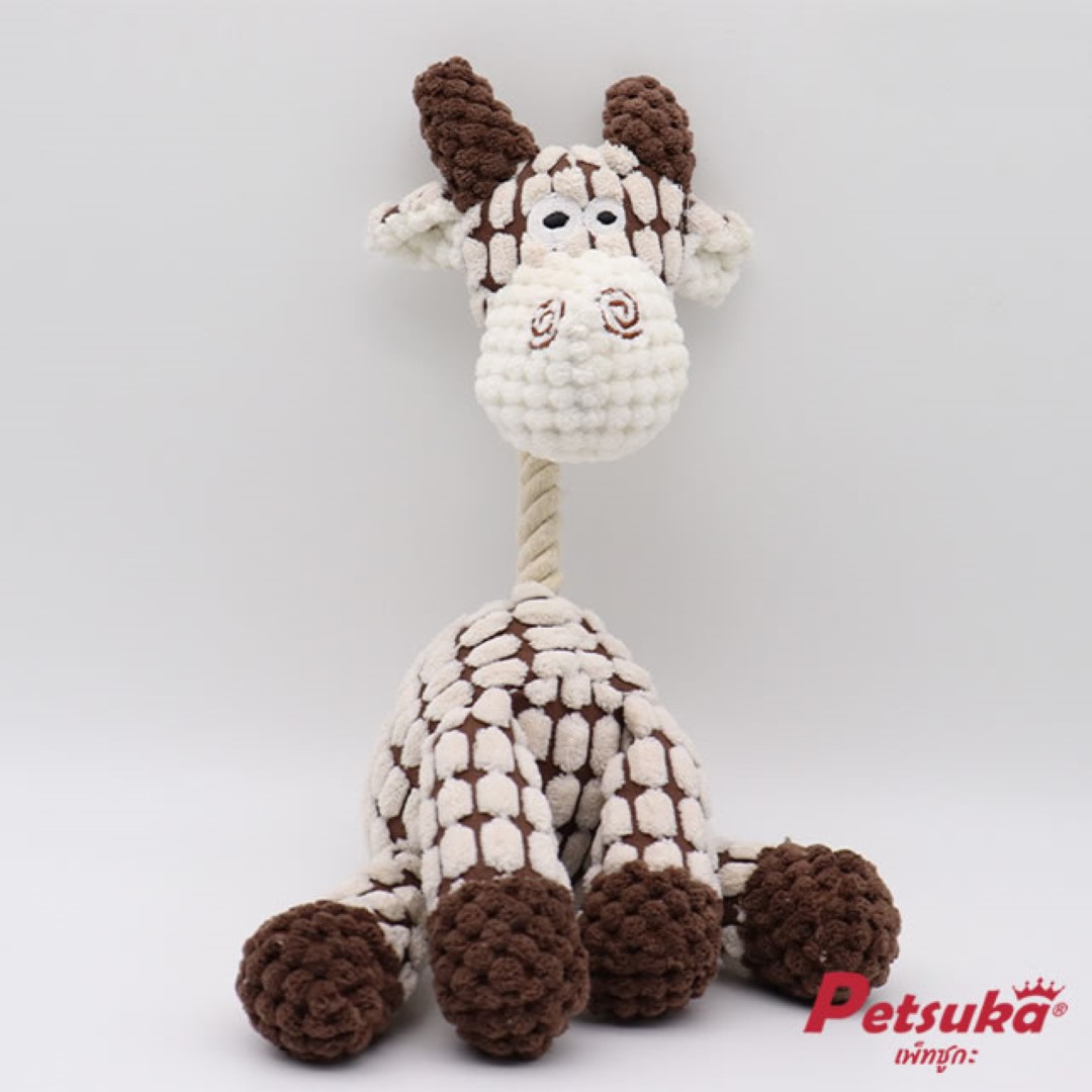 ตุ๊กตาวัว Petsuka ของเล่นสัตว์เลี้ยง มีเสียง