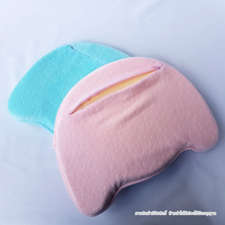 NanaBaby หมอนหัวทุยเด็ก หมอนหัวทุยทารก หมอนหลุมหัวทุย หมอนหลุมทารก หมอนหลุมเด็ก เมมโมรีโฟม กันพลิก ปลอกถอดซักได้