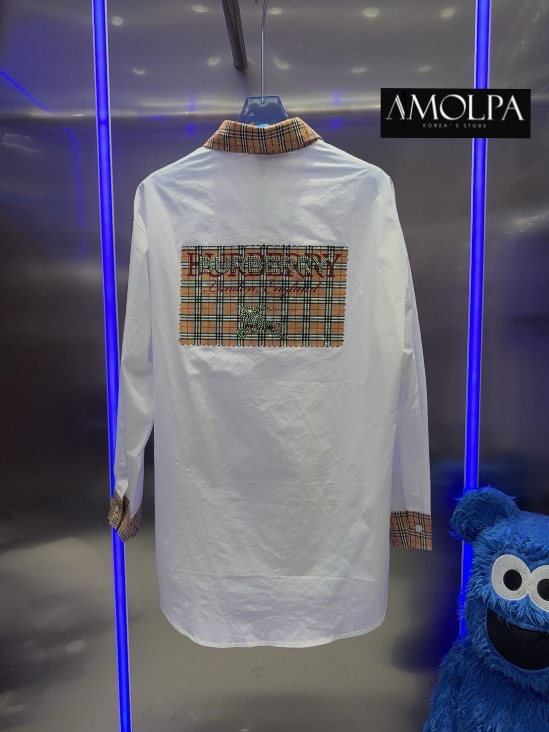 SHIRT BB งาน hiend คอตตอล 100 คอลเลคชั่นใหม่ ตัวเสื้อเป็นเชิ้ต BURBERRY งานสวยม๊ากกกก ใส่สบาย : สินค้าคุณภาพ (พร้อมส่ง)