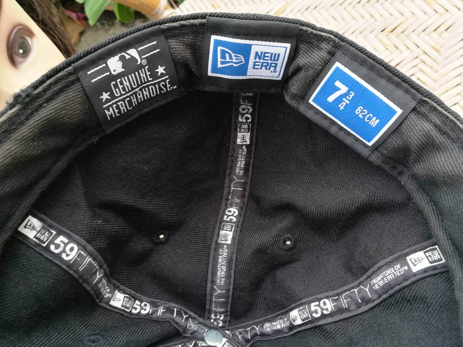 หมวกแก๊ปสีดำ NY NEW ERA ไซด์ใหญ่ 62cm