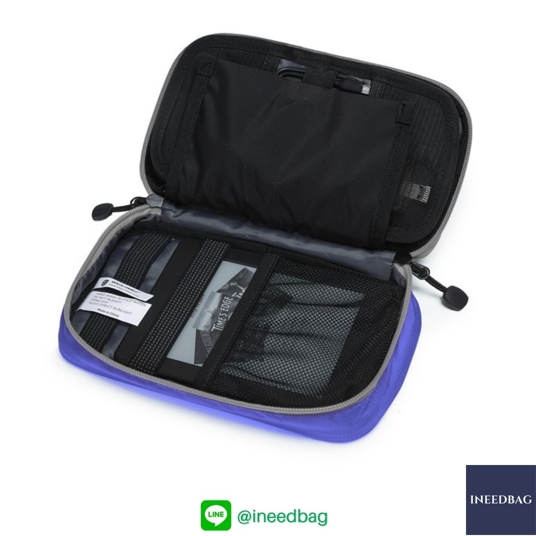 ฺBagsmart กระเป๋าจัดระเบียบอิเล็กทรอนิกส์ กระเป๋าใส่สายชาร์จ กระเป๋าใส่ฮาร์ดดิสก์ กระเป๋าใส่อุปกรณ์ไอที มีสองชั้น ช่องเยอะพิเศษ มีหูหิ้วพกพาสะดวก (น้ำเงิน)