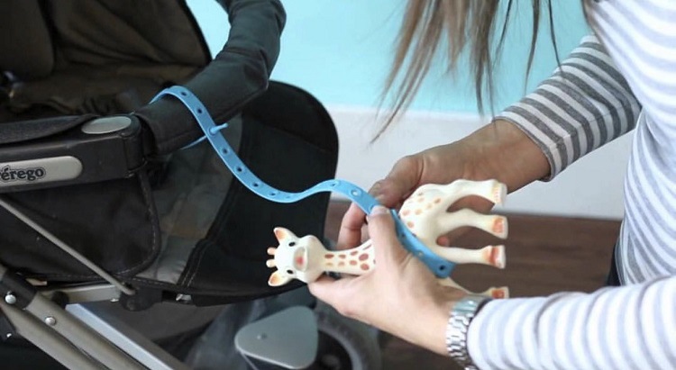 สายคล้องยางกัด สายห้อยจุกดูดผลไม้ สายคล้องจุกหลอก ซิลิโคน JJOVCE คล้องของเล่น/จุกหลอก/ขวดน้ำ เอนกประสงค์