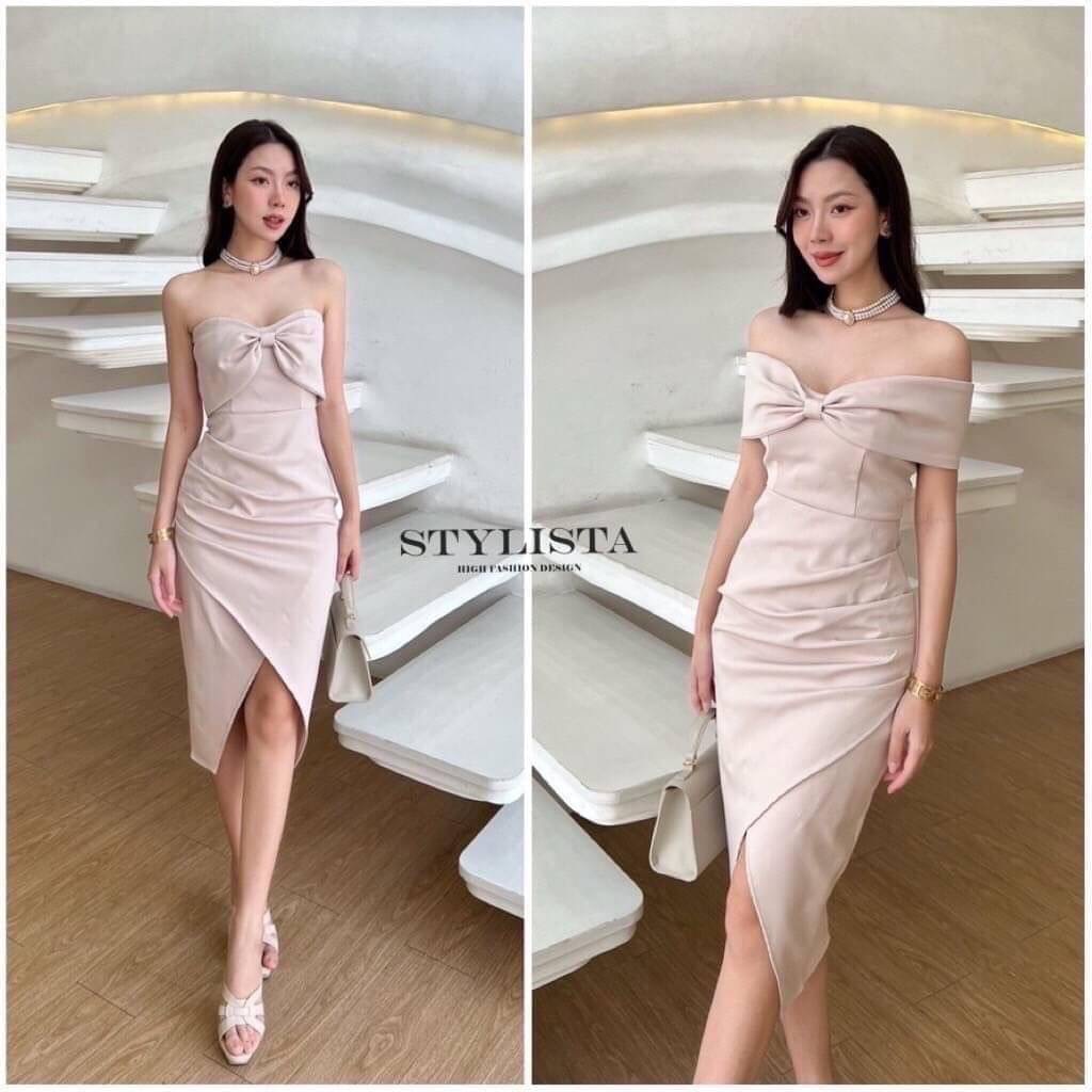 เดรสใส่สวยเรียบหรูดูดีมาก แพลตเทินดีงาม ใส่สวยเปะสุดๆ ใส่ได้2 แบบ เกาะอก ปาดไหล่ ใส่สบาย สินค้าคุณภาพ (พร้อมส่ง)