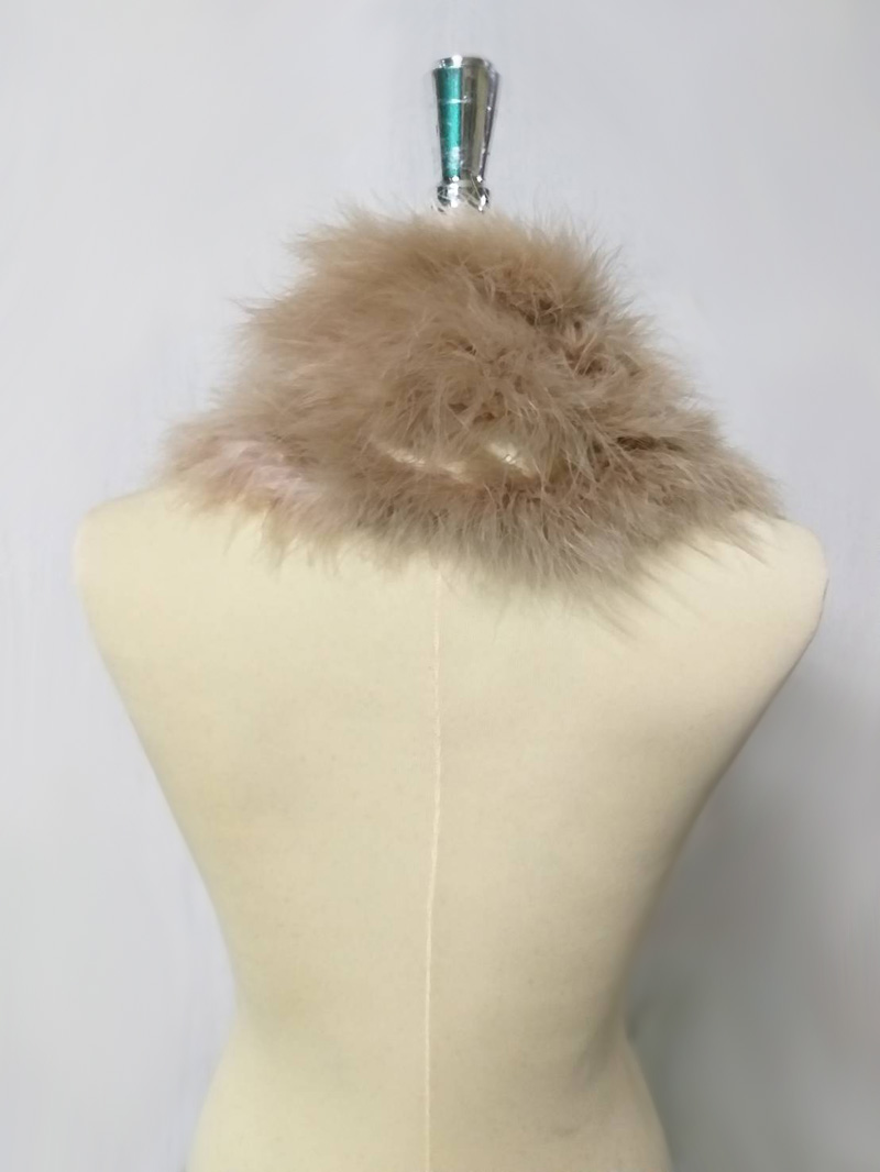 เฟอร์ขนนกแท้ แต่งปกโค้ท ผ้าพันคอ