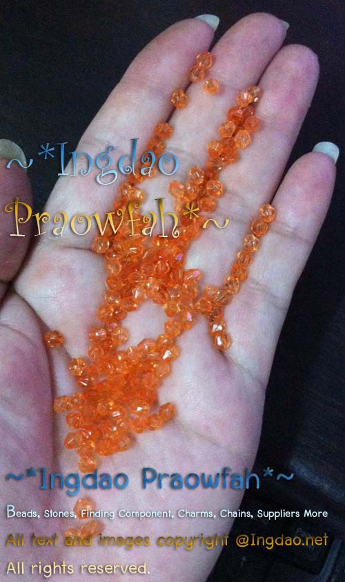 A5301- SUN4 คริสตัลอะครีลิค 4 มิล. สีส้มเข้ม (10 กรัม / 10 บาท)