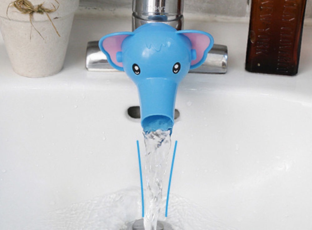 ตัวต่อก๊อกน้ำ ที่ต่อก๊อกน้ำ ที่ต่อก็อกน้ำ ตัวต่อก้อกน้ำ ก๊อกน้ำเด็ก ขยายระยะน้ำล้างมือ ให้เด็กใช้อ่างล้างมือได้สะดวก ไม่ต้องเอื้อม