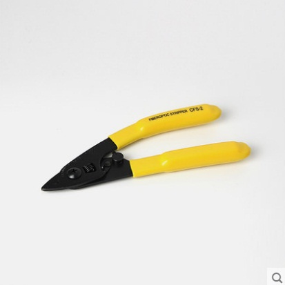 คีมปอกคอร์ไฟเบอร์ออฟติก คีมด้ามเหลือง FIBEROPTIC STRIPPER