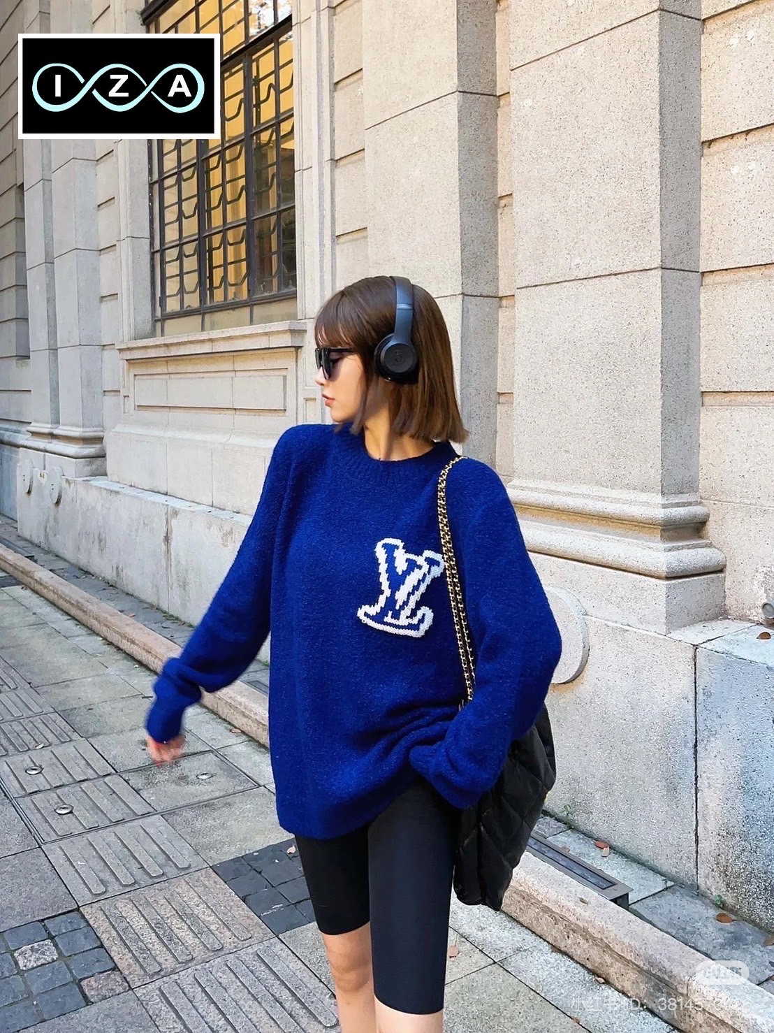 เสื้อสเวตเตอร์ผ้าวูล สวย ทอลายlogo ในตัว ผ้าสวยมาก งานไฮเอ็น ชนช็อป ใส่สบาย : สินค้าคุณภาพ (พร้อมส่ง)