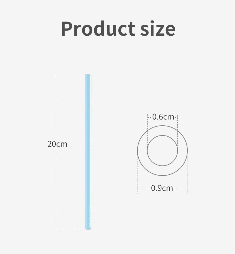 [6 หลอด] หลอดดูดซิลิโคนรักษ์โลก สำหรับเด็กหัดดื่ม และทุกคนในครอบครัว