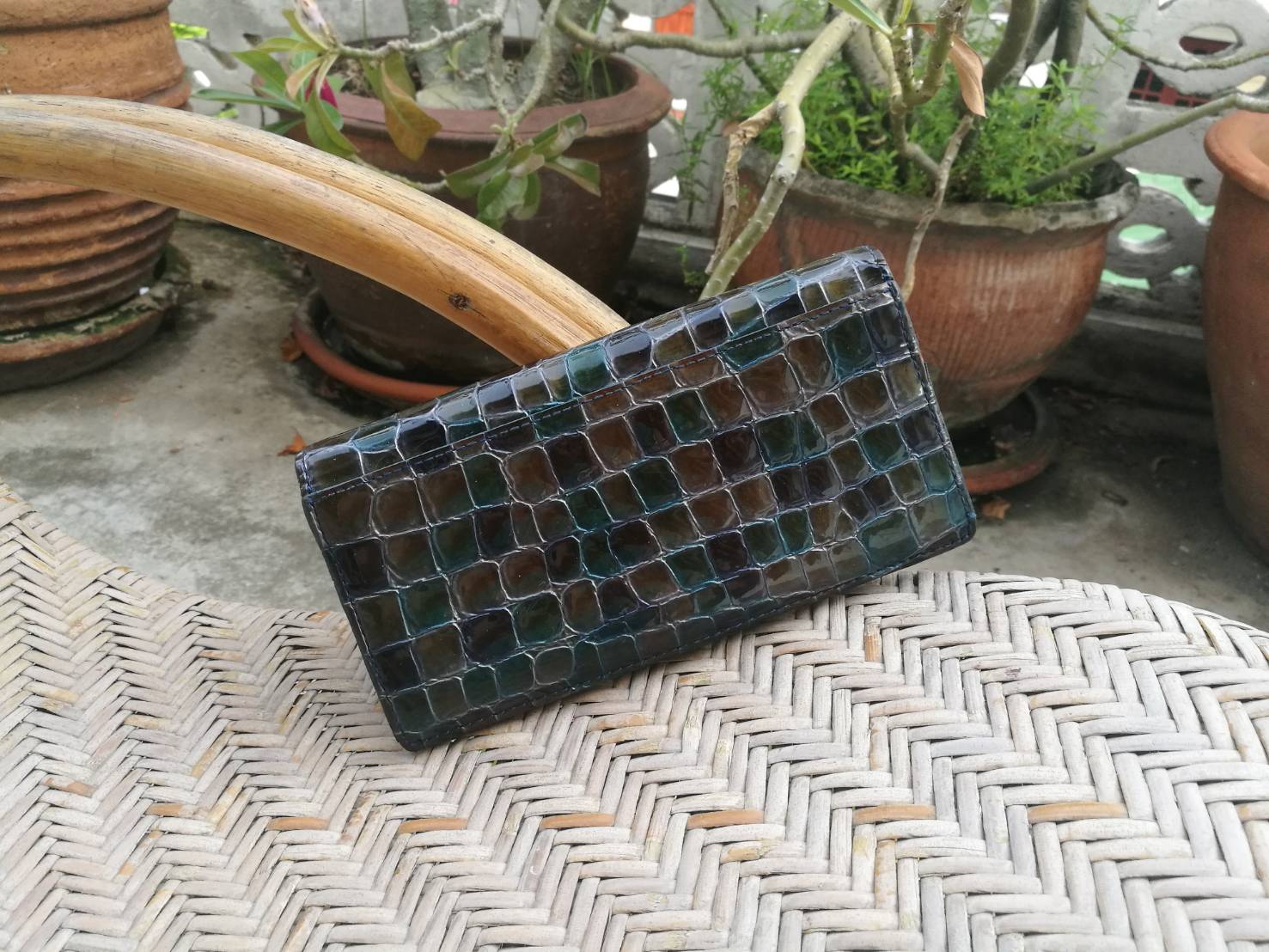 กระเป๋าสตางค์ COCCO FIORE หนังแก้ว ช่องเยอะ