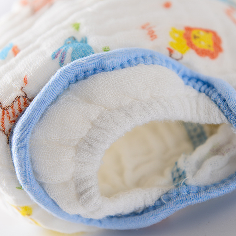 กางเกงผ้าอ้อมเด็กซักได้ กางเกงซับฉี่เด็ก กางเกงผ้าอ้อมสาลู 100%Cotton Muslin กางเกงกันฉี่ กางเกงผ้าอ้อมซับฉี่ ขอบขาสองชั้น