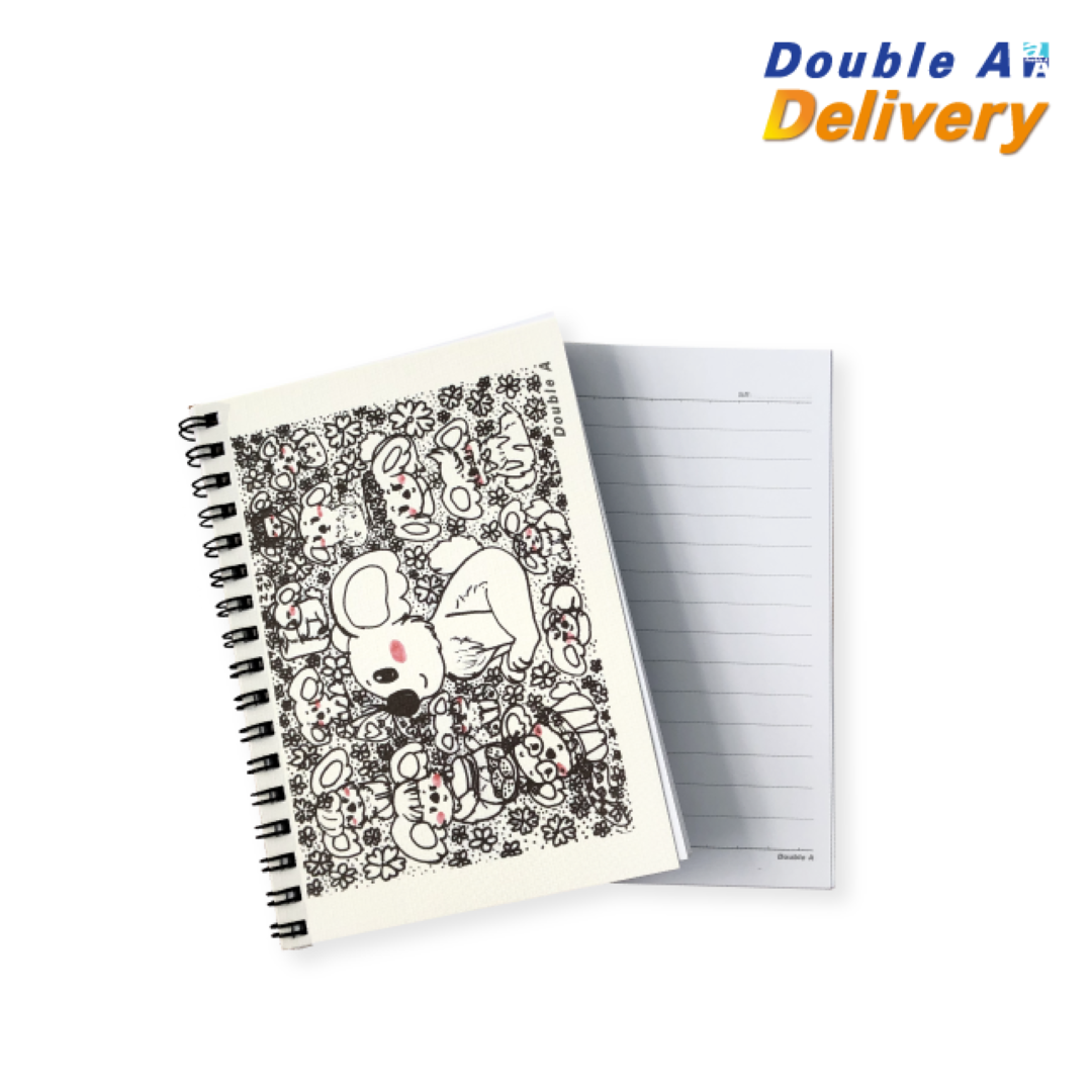 สมุดสันห่วง ขนาด A6 80 แกรม 40 แผ่น ลาย Koala ซื้อ 3 แถม 1 (ปกติ 30-. เฉลี่ยเหลือเล่มละ 22.50-.)