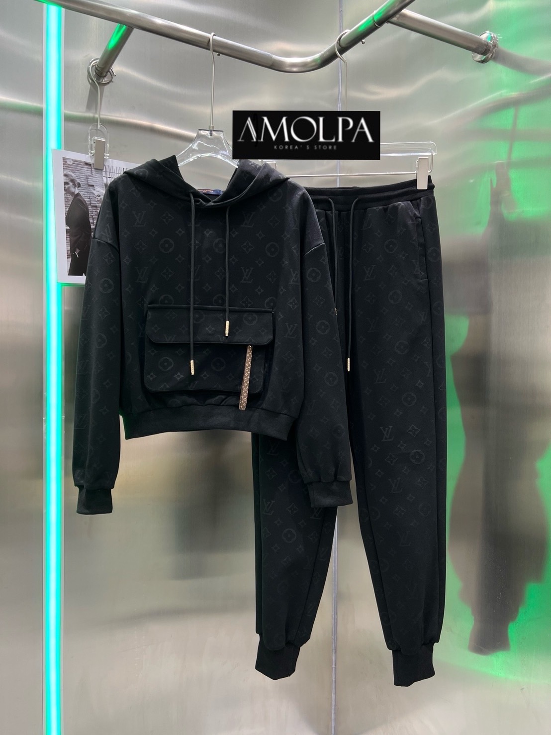 SET JACKET LV งาน Hiend เนื้อผ้าดีม๊าก ผ้าใส่สบายมาก : สินค้าคุณภาพ (พร้อมส่ง)