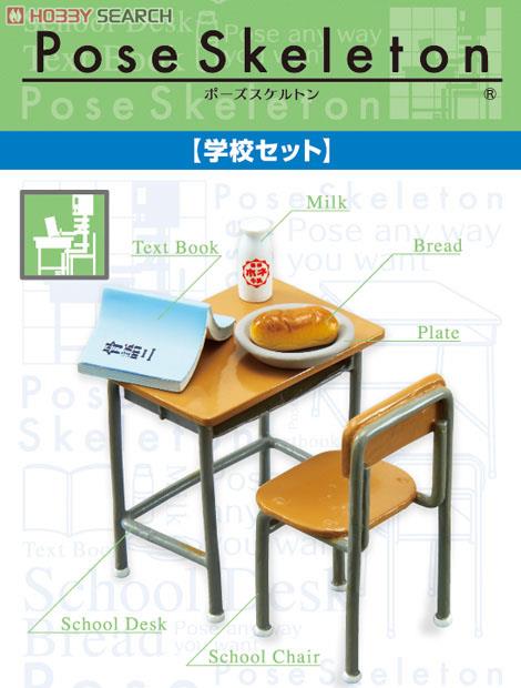 Re-ment Pose Skeleton Accessory School Set