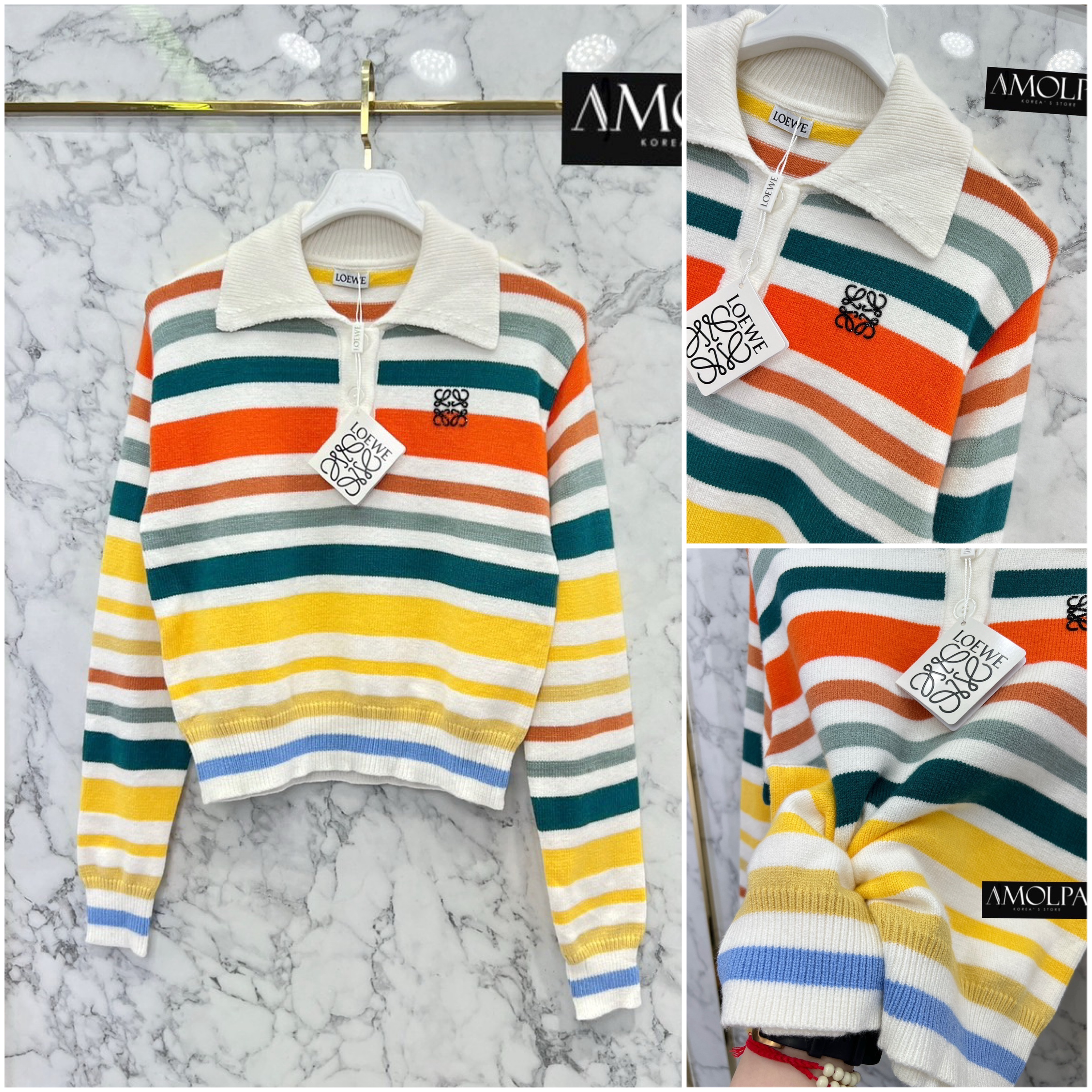 SWEATER LOEWE KNIT เนื้อผ้าดีม๊าก ผ้าใส่สบายมากกกก ห้ามพลาดเลยนะคะ ใส่สบายสุดๆ : สินค้าคุณภาพ (พร้อมส่ง)