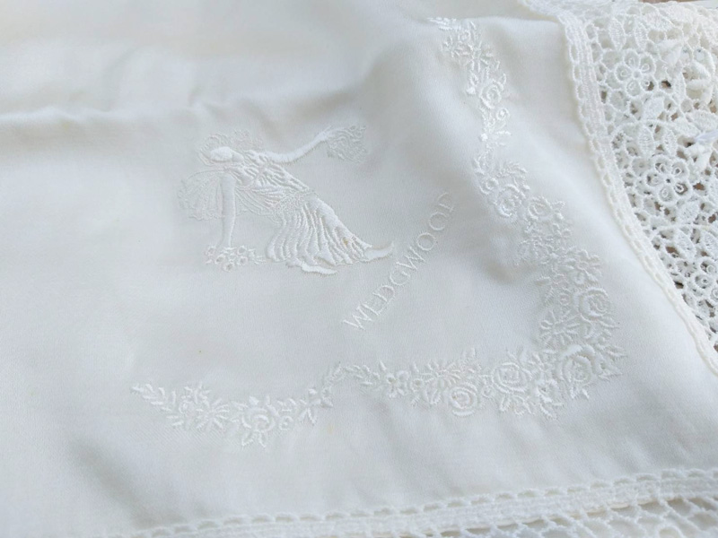 ผ้าเช็ดหน้าสุดหรู WEDGWOOD ผ้า Silk+Cotton