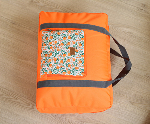 DINIWELL กระเป๋าเดินทางพับเก็บได้ ลายดอกไม้ เสียบกระเป๋าเดินทางได้ ผ้าเนื้อหนา ใหญ่ จุ ช่องเสียบใหญ่ มี 4 สี 4 ลาย ให้เลือก ผลิตจากโพลีเอสเตอร์คุณภาพดี