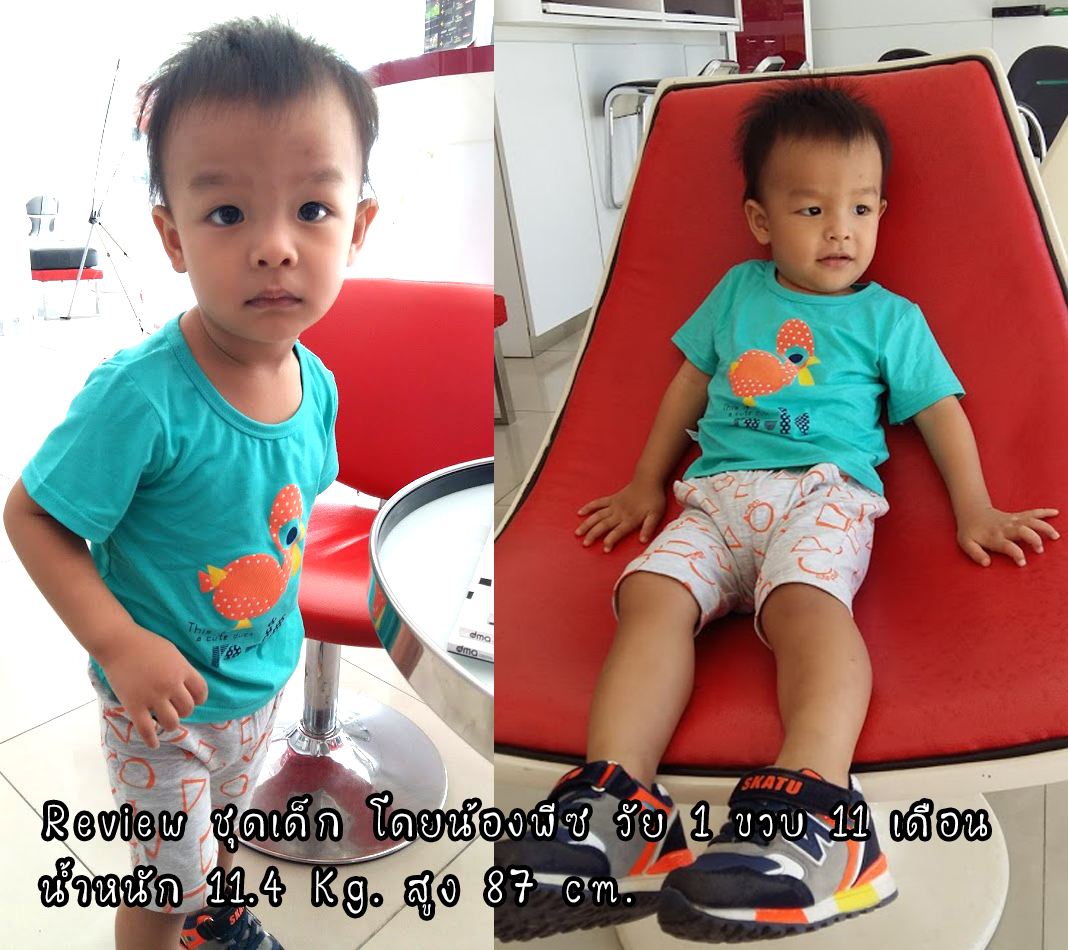 ชุดเด็กเล็ก เสื้อแขนสั้น+กางเกงสามส่วน ผ้านิ่มเด้ง มีขนาดสำหรับเด็ก 0-4 ขวบ