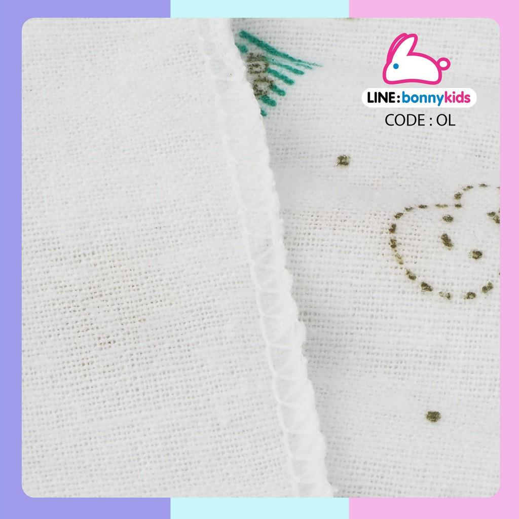 ผ้าอ้อมสำลี อย่างดี เกรด A แพ็ค 12 ผืน bonnykids