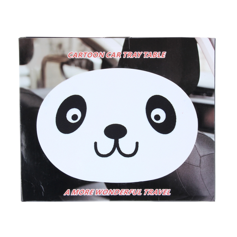 ถาดวางอาหารในรถ โต๊ะกินข้าวในรถยนต์ ถาดอาหารที่กินข้าวในรถ พับเก็บได้ ลายการ์ตูนน่ารัก วางแก้ว ขวดน้ำได้