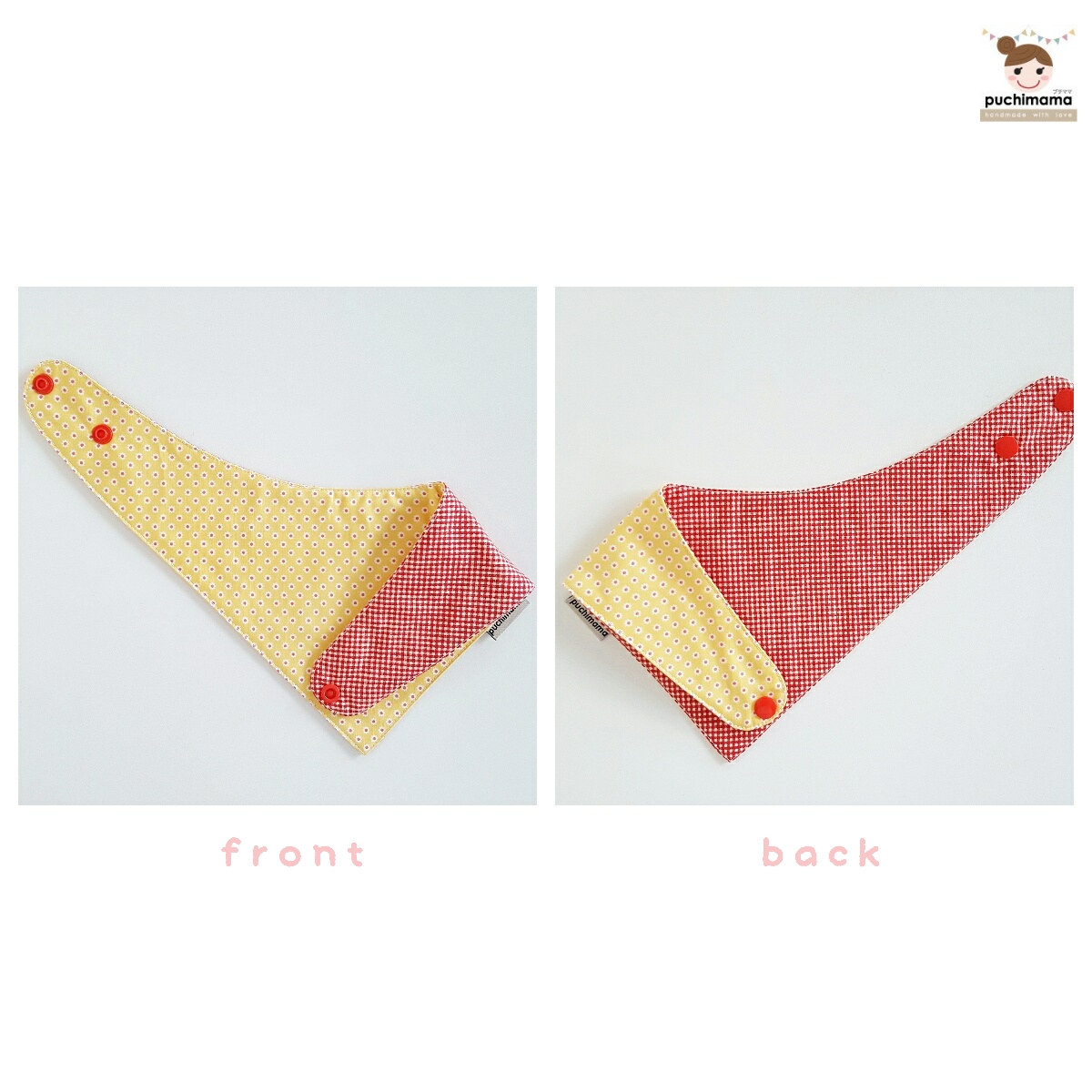 Puchimama "Reversible Bandana" Bib"