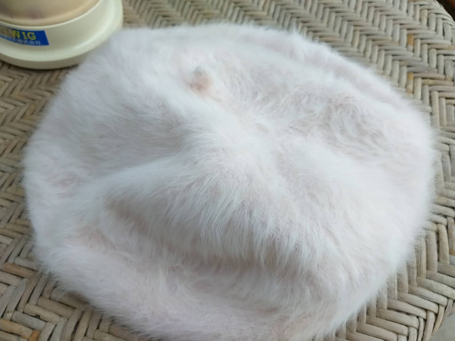 หมวกเบเร่ต์ขนกระต่ายแท้ อุ่นถึงติดลบ สีสวยมากก