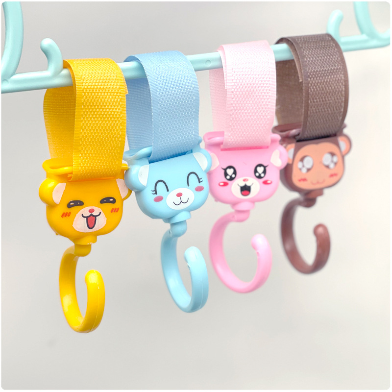 [แพคคู่] NanaBaby ตะขอแขวนรถเข็น ที่แขวนรถเข็น ตะขอรถเข็นเด็ก Stroller Hook ตะขอเกี่ยวรถเข็น ที่แขวนของรถเข็น ที่แขวนรถเข็นเด็ก การ์ตูนน่ารัก