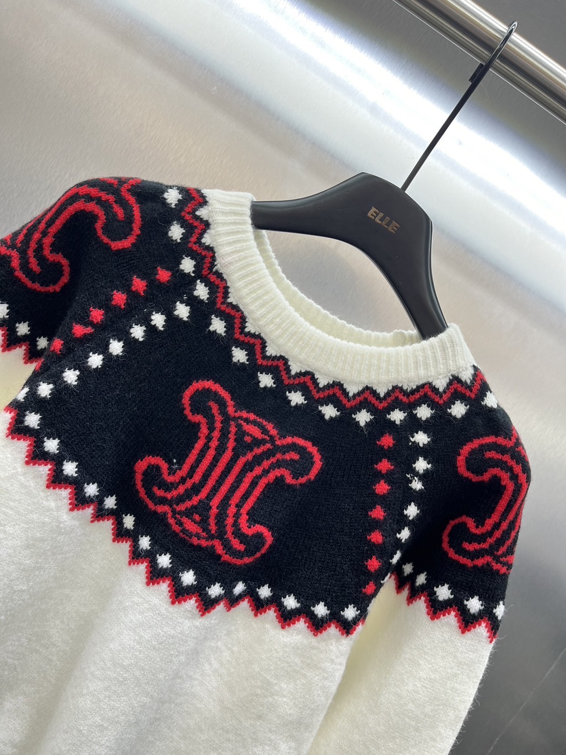 สเวตเตอร์ทอลายVintage สวยเรียบหรู งานไฮเอ็น ใส่สบาย : สินค้าคุณภาพ (พร้อมส่ง)