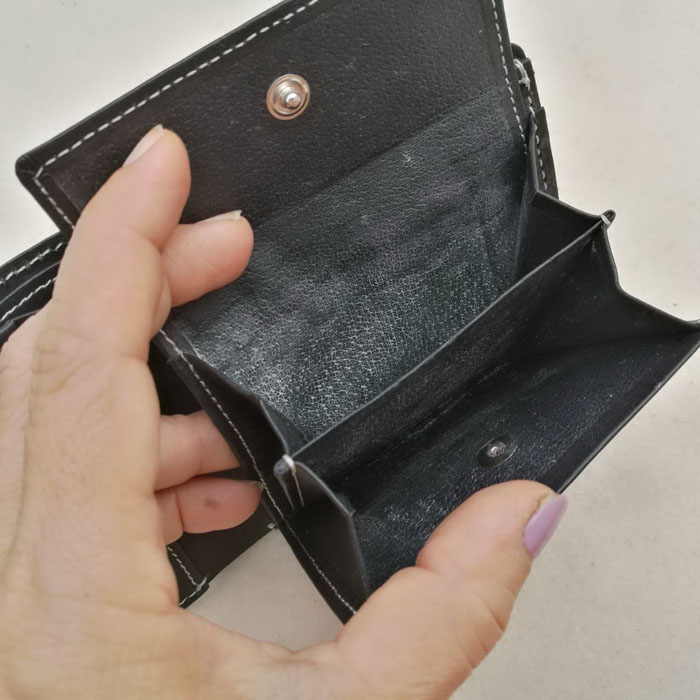 กระเป๋าสตางค์ผู้ชาย Paul Smith หนังแท้สีดำ