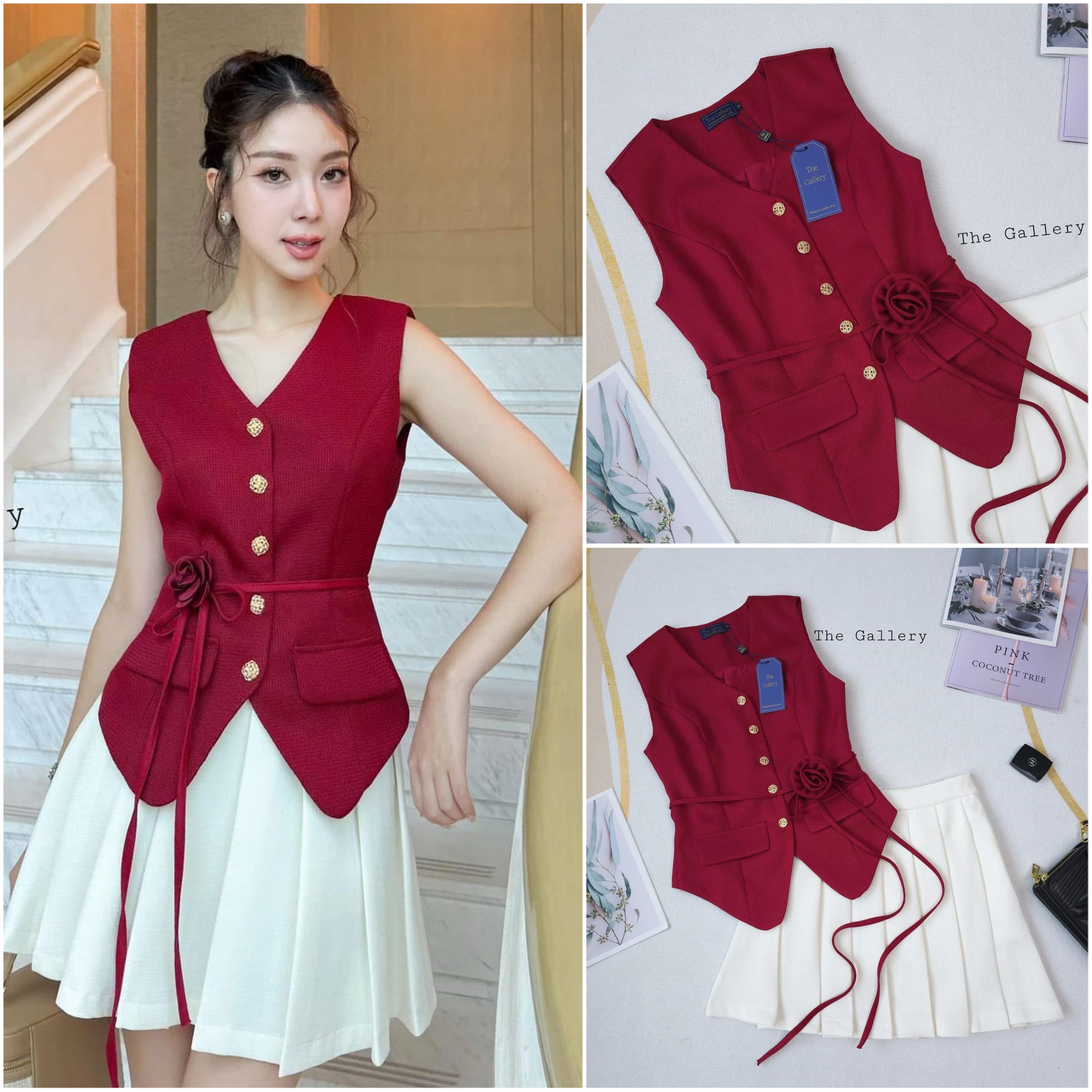 ชุดset3ชิ้น พร้อมเข็มขัดดอกไม้ใส่ได้2แบบเลย เสื้อและกระโปรงจะมีซับด้านในเป็นกางเกงค่ะ ใส่สบาย : สินค้าคุณภาพ (พร้อมส่ง)