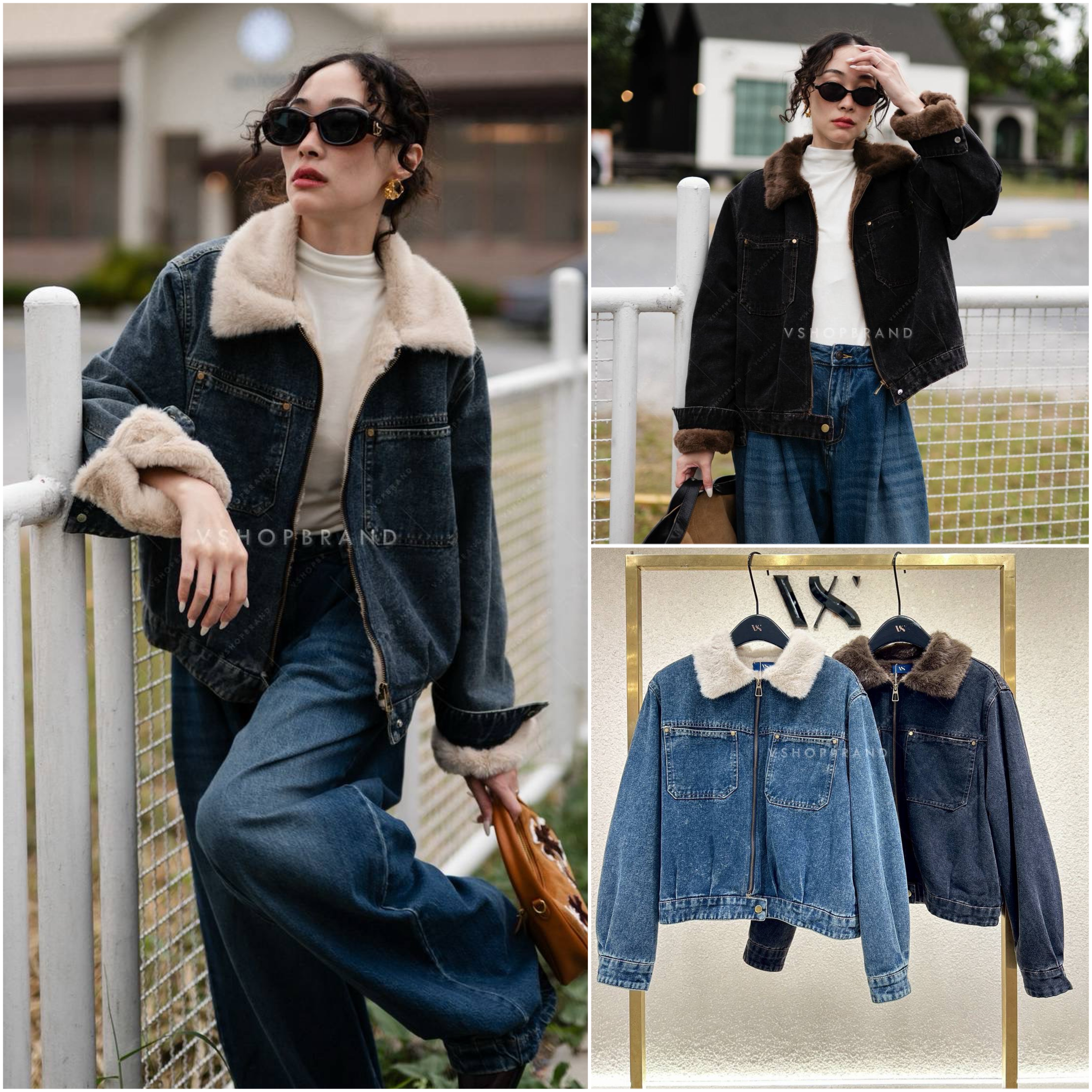 แจ็คเก็ตยีนส์ขนเฟอร์ด้านใน ใส่สบาย : สินค้าคุณภาพ (พร้อมส่ง)