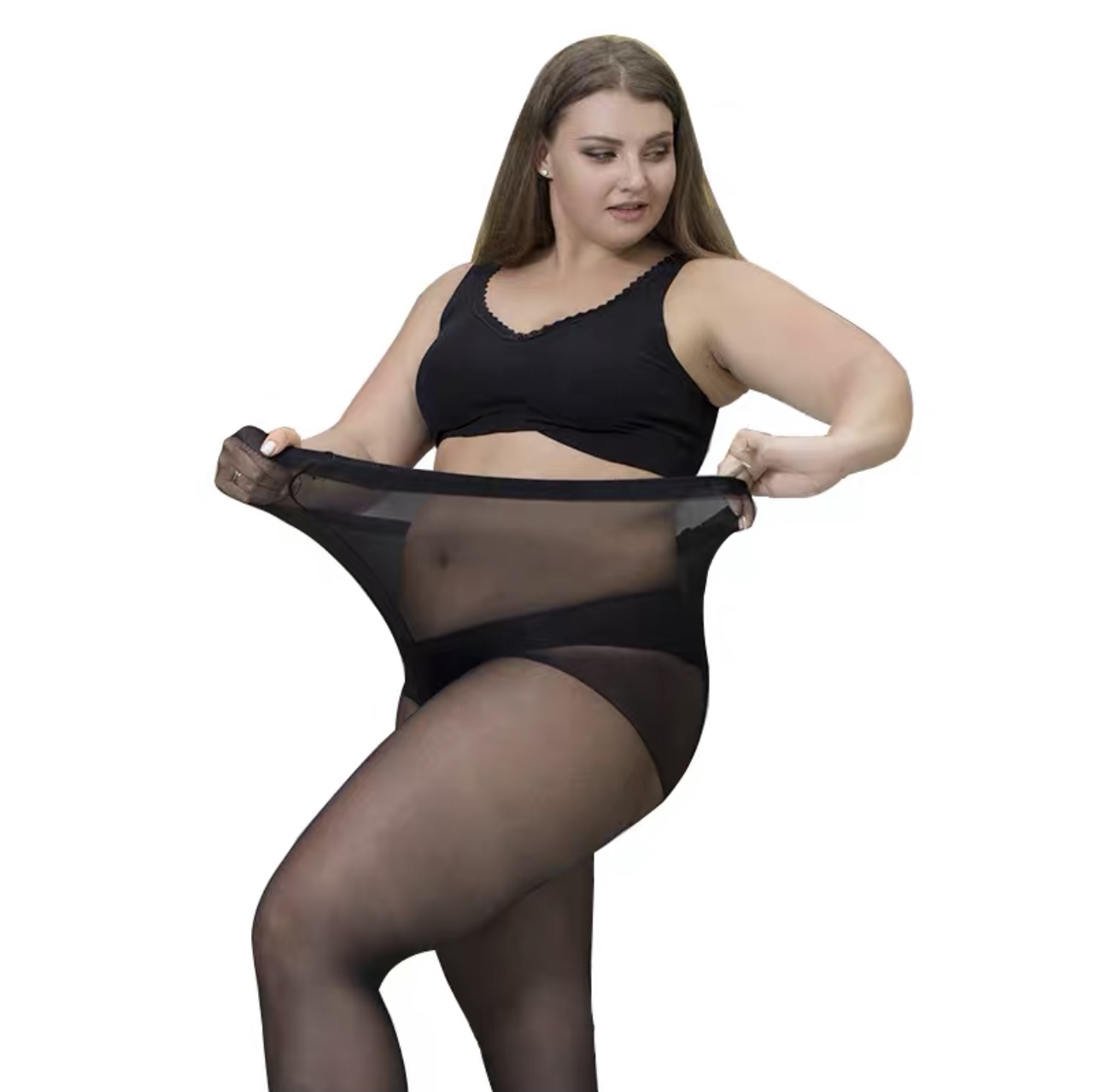 ถุงน่องสาวอวบ ไซส์ใหญ่ รับน้ำหนักได้มากถึง 150 kg FF0273