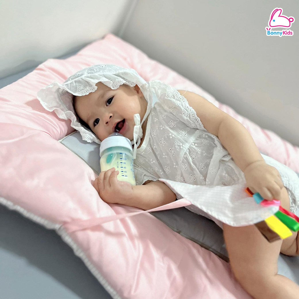 Allerfree (อัลเลอร์ฟรี) เบาะที่นอนเด็กกันไรฝุ่น พร้อมกระเป๋าใส่ที่นอนพกพา