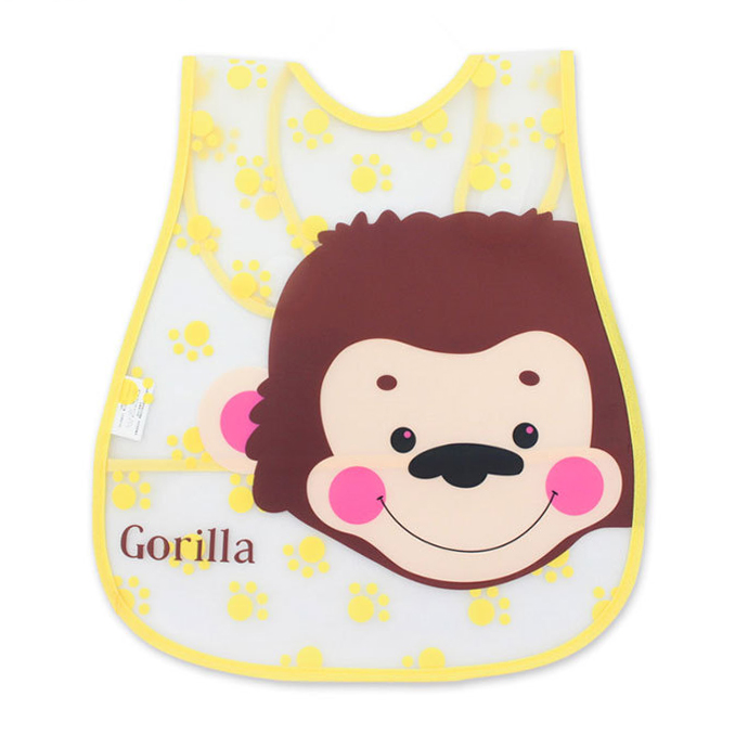 NanaBaby ผ้ากันเปื้อนกินข้าว กันน้ำ PEVA สำหรับเด็กเล็ก 0-3 ขวบ มีช่องรองเศษอาหาร