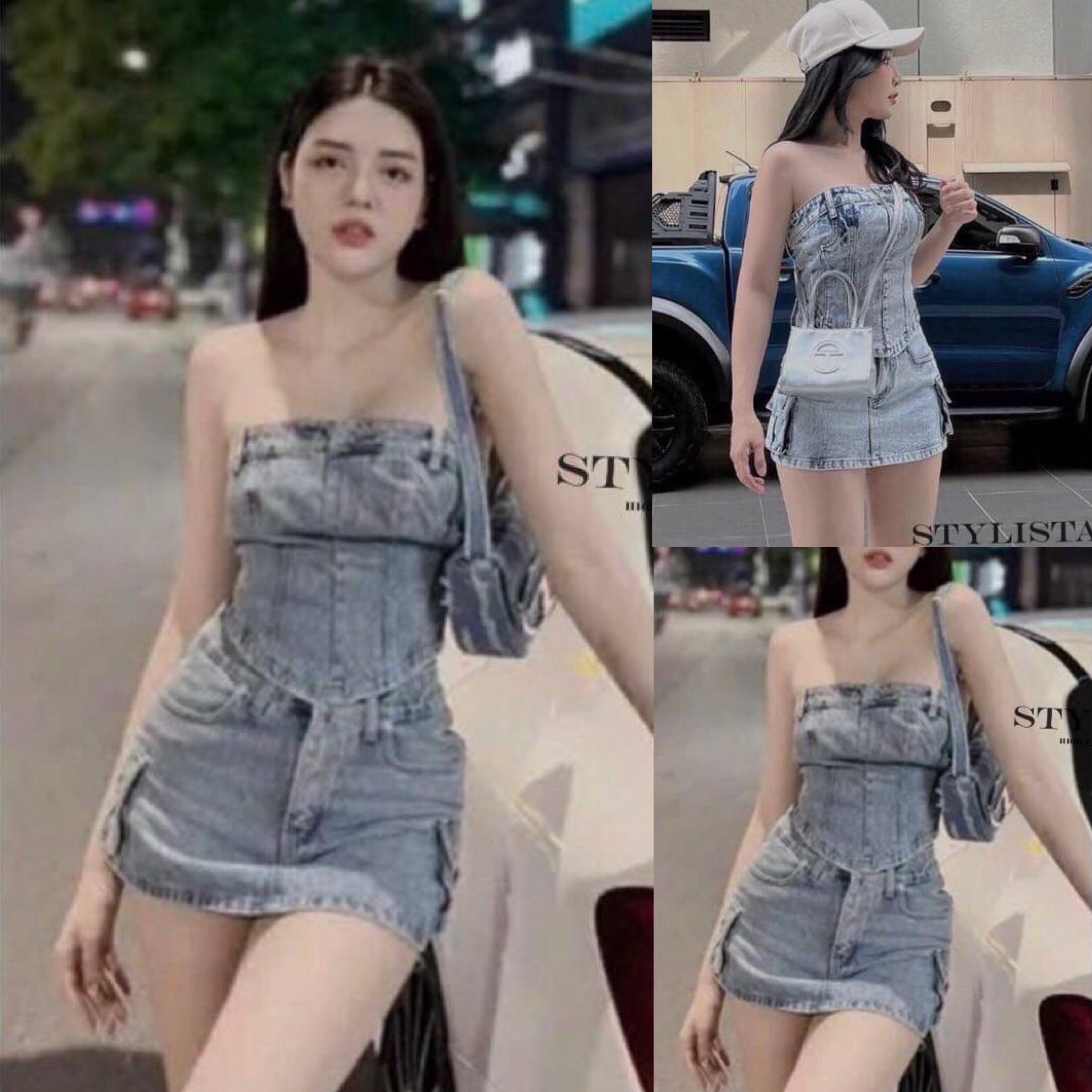 เซตเสื้อ กระโปรงยีนส์ น่ารักมาก ใส่สบาย สินค้าคุณภาพ (พร้อมส่ง)