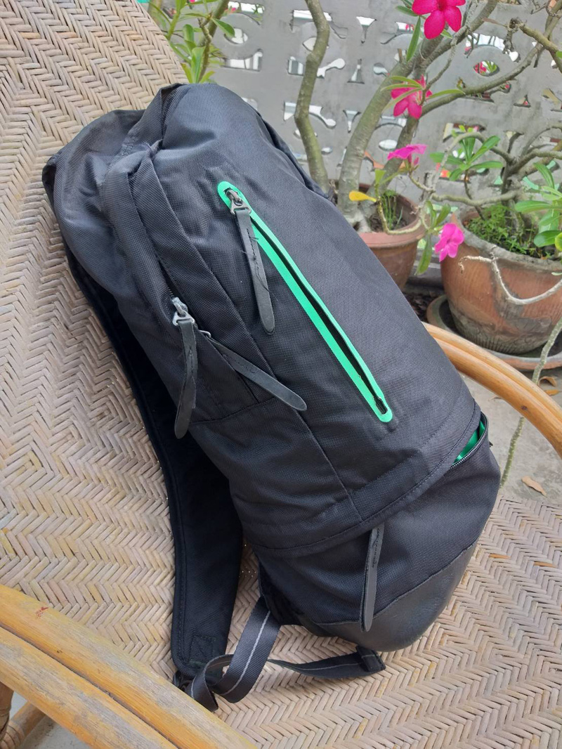 กระเป๋าเป้ NIKE ก้นหนังแท้ ใส่โน๊ตบุ๊คได้ ช่องเยอะ