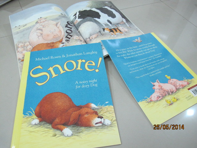 Snore, A Noisy Night for Dozy Dog กรน กลางคืนอันเสียงดังของเจ้าหมา หนังสือนิทานภาพเล่มโต