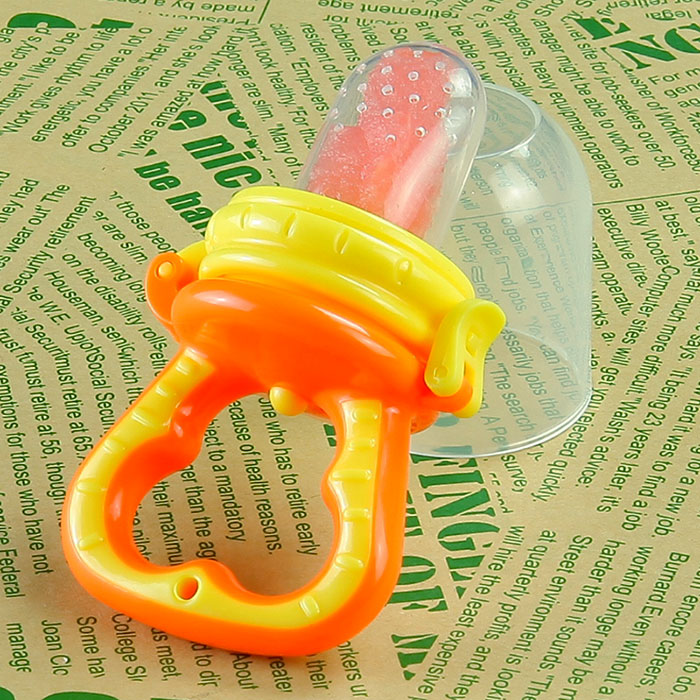 จุกกินผลไม้เด็ก ซิลิโคน NanaBaby เด็กจับกินเองได้ BPA-Free