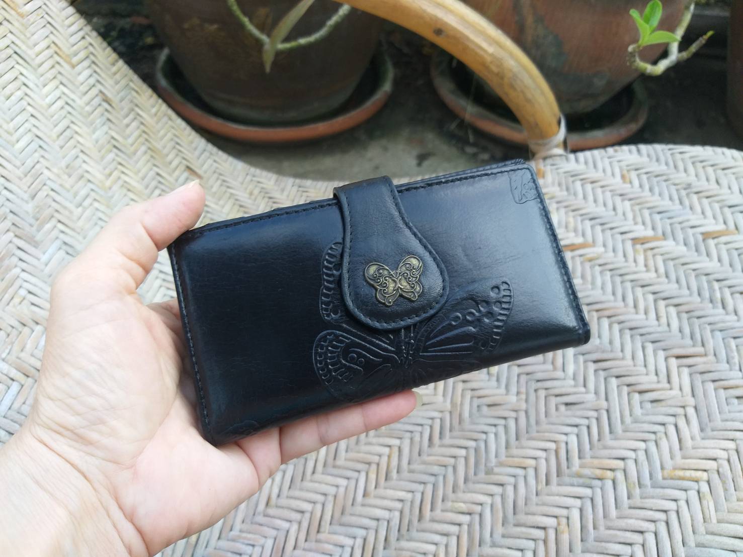 กระเป๋าใส่นามบัตร ใส่บิล CIALEE หนังแท้ สวยมาก (ของใหม่)