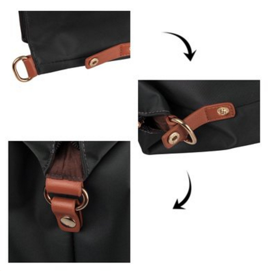 Ecosusi กระเป๋าโท้ทแฟชั่น ผลิตจากไนล่อน น้ำหนักเบา กันน้ำ คุณภาพสูง