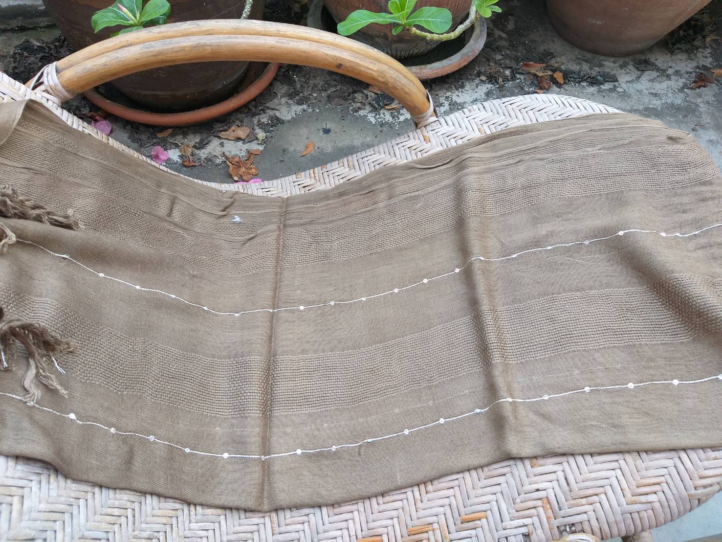 ผ้าพันคอ ผ้าคลุมไหล่ ผ้าทอเนื้อนุ่มมากกก สวย