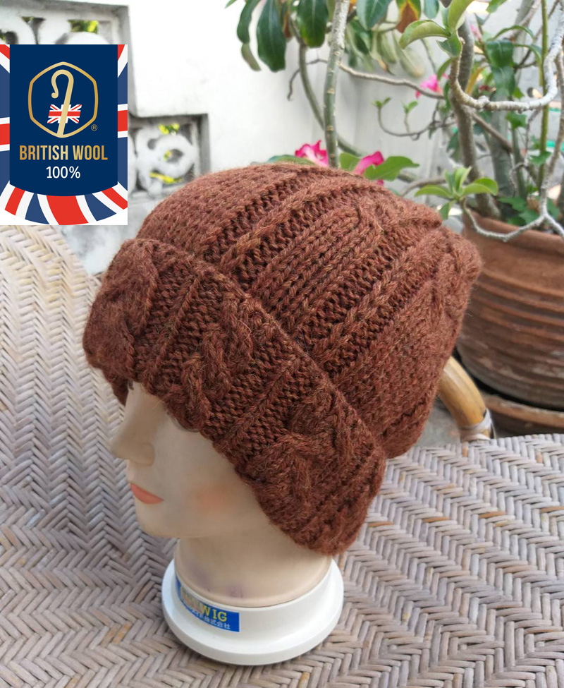 หมวกไหมพรม British wool Made in UK (ของใหม่)