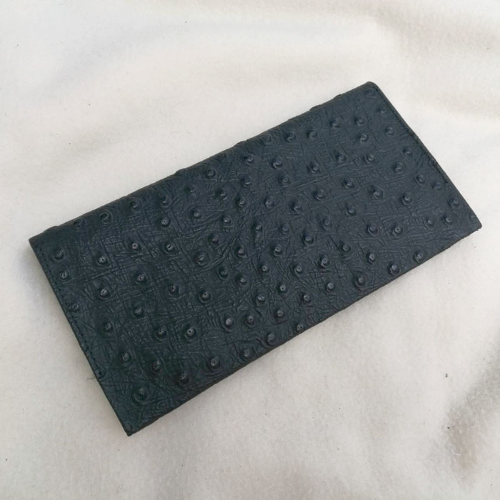 กระเป๋าใส่แบงค์ ใส่เอกสาร หนังนกกระจอกเทศ /ของใหม่/