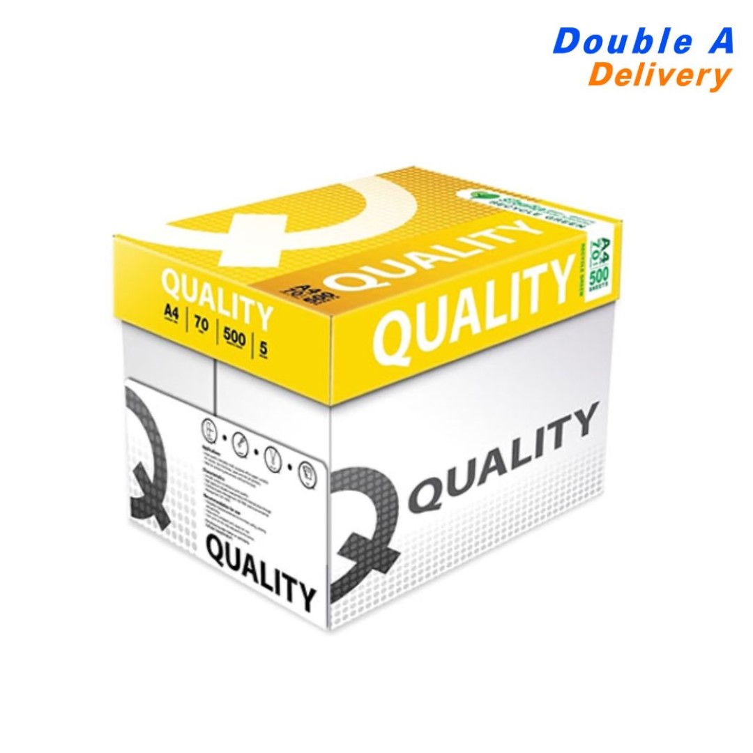 กระดาษ Quality Yellow A4 70 แกรม (1 กล่อง)