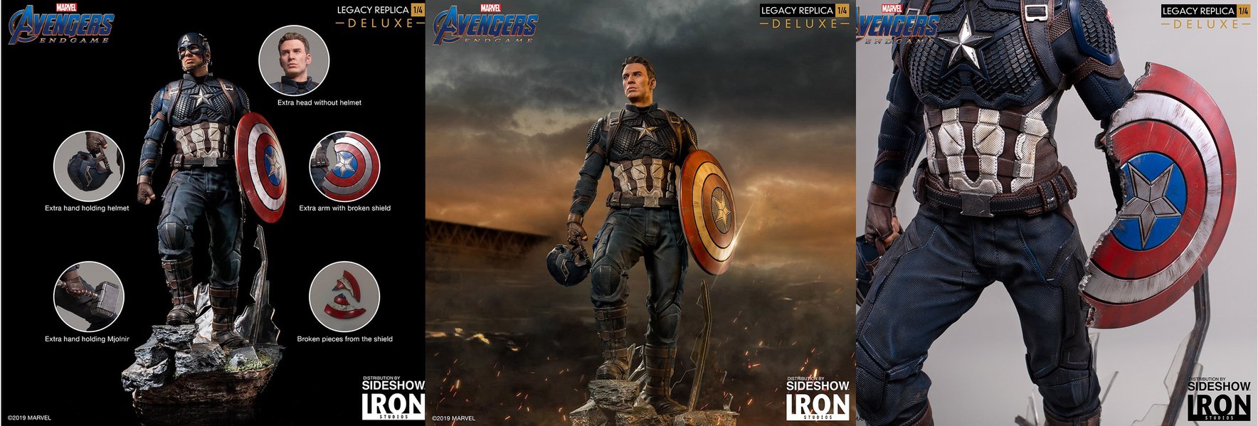 พร้อมส่ง Captain America: Avengers Endgame Legacy Replica 1/4 Scale (Deluxe)