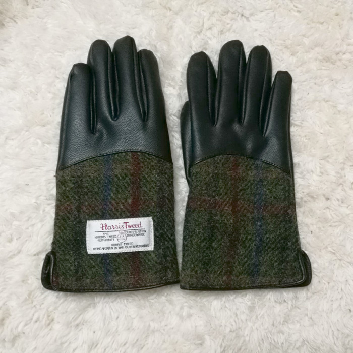 ถุงมือหนัง ขนสัตว์ HARRIS TWEED ติดลบ (ของใหม่)
