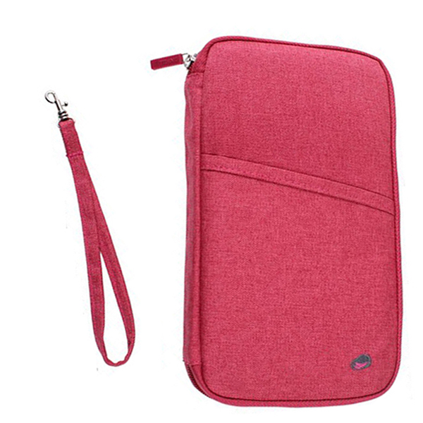 กระเป๋าใส่พาสปอร์ต กระเป๋าใส่หนังสือเดินทาง ใส่เอกสารต่างๆ มีสายคล้องมือ คุณภาพดี (Travel Wallet Passport Holder, Family Passport Holder with Hand & Neck Strap)