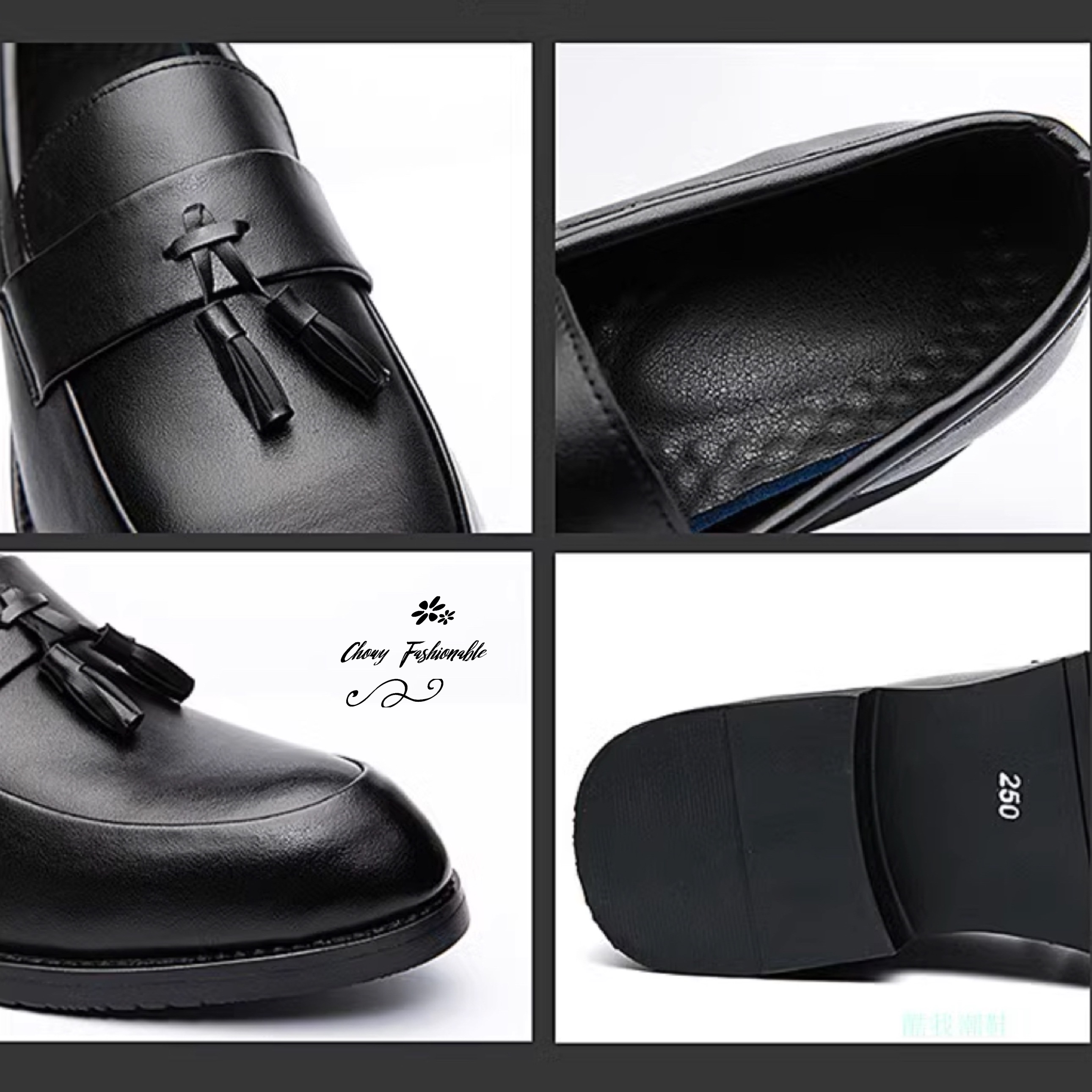 Chowy รองเท้าโลฟเฟอร์ ไซส์ 45 คัชชูส้นแบนไซส์ใหญ่ Loafer Flat Shoes KR1213
